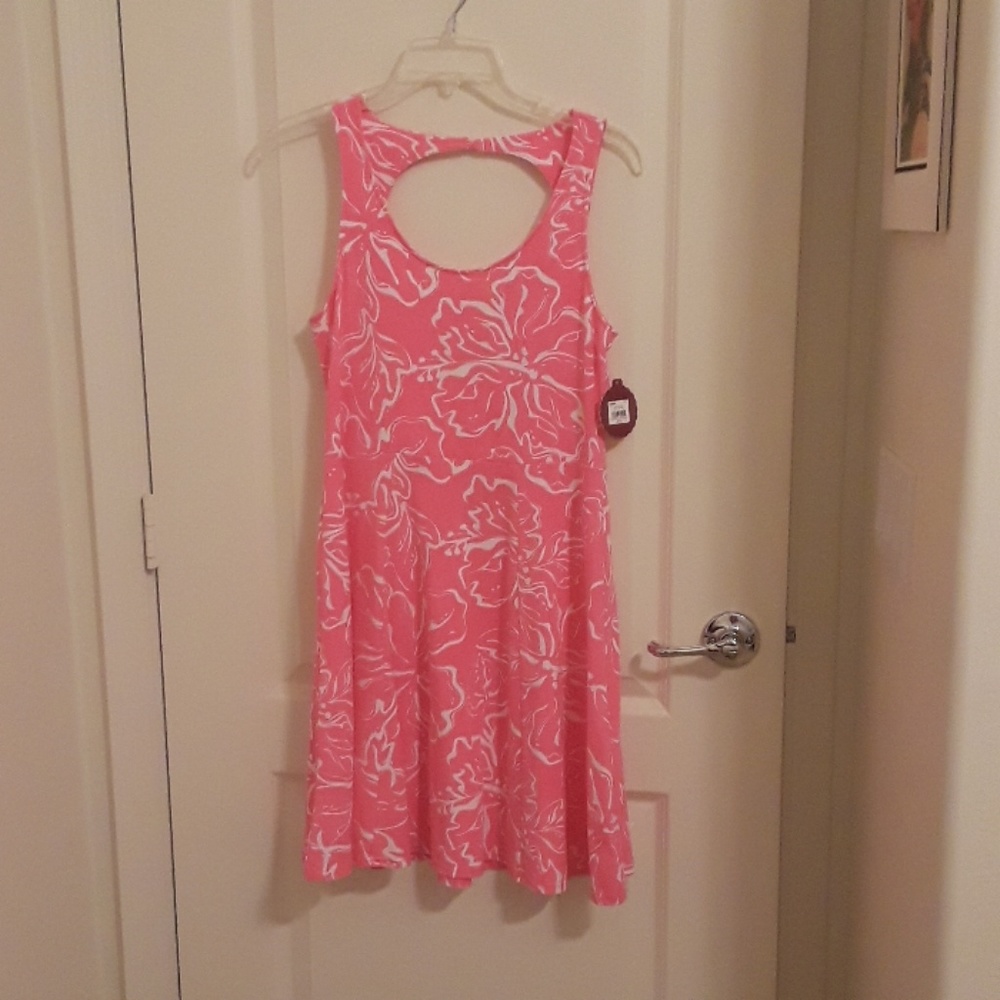 Hawaiian print dress